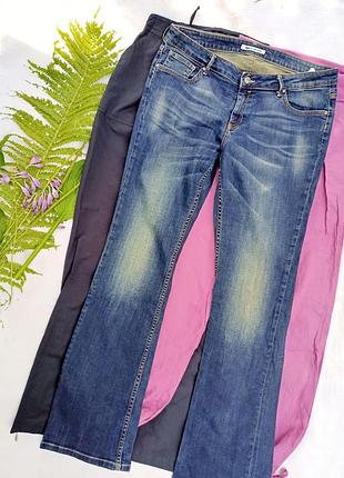 Джинсы эластичные с заниженой талией, 33разм.,турция