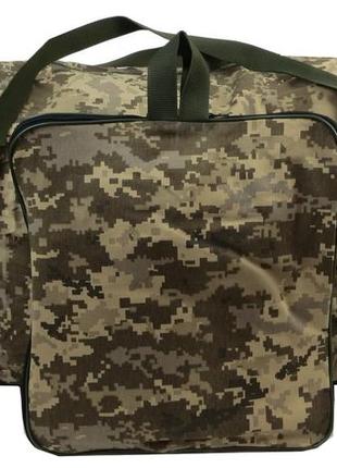 Прочная большая складная дорожная сумка, баул 105 л ukr military пиксель всу1 фото