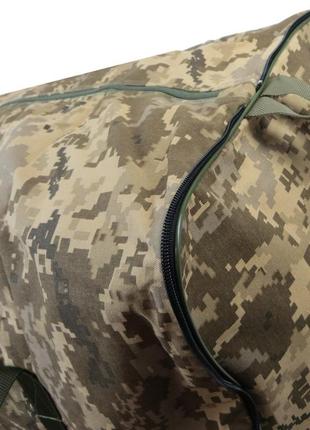 Прочная большая складная дорожная сумка, баул 105 л ukr military пиксель всу7 фото