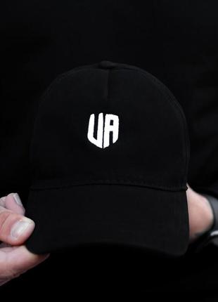 Кепка-бейсболка pobedov cap (сетка) черная с вышитым логотипом ua2 фото