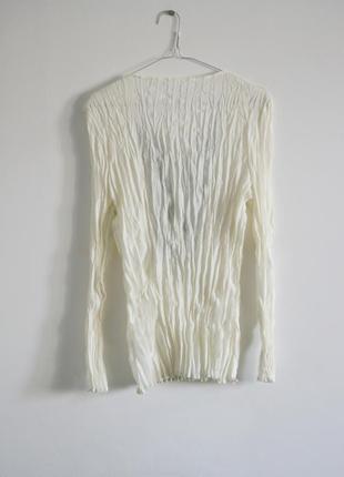 Блуза цвета слоновой кости с вышивкой3 фото