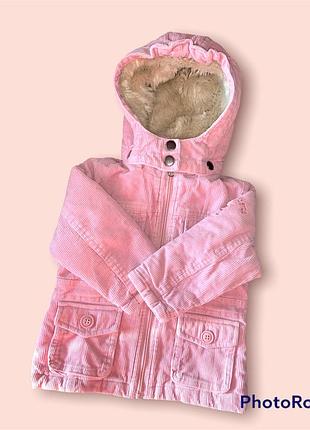 Куртка парка на девочку вельветовая