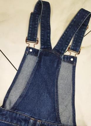 Комбинезон-шорты джинсовый new look xs (6/36) отл.сост.8 фото