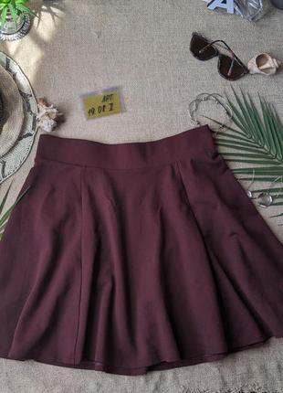 Спідниця бордо, трикотаж 36/38