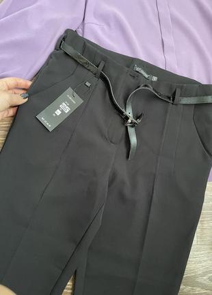Шикарні легкі класичні укорочені брюки2 фото