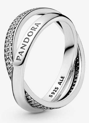Серебрянное кольцо обещание пандора pandora серебро 925