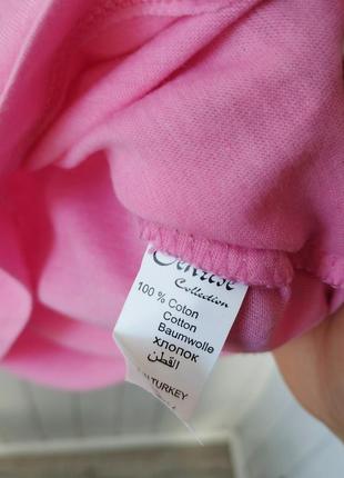 Жіноча футболка прямого крою розовая удлинённая футболка хлопок2 фото