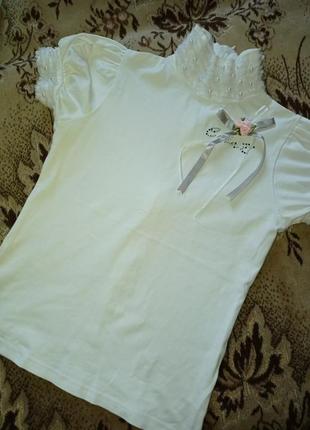 Футболка ошатна -блузка