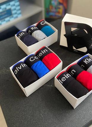 Набор трусов ck italy 3 шт + коробка