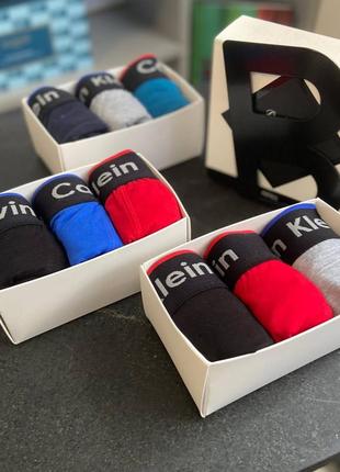 Набор трусов ck italy 3 шт + коробка