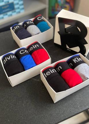 Набор трусов ck italy 3 шт + коробка