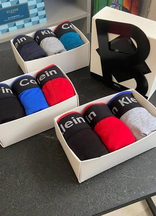 Набор трусов ck italy 3 шт + коробка