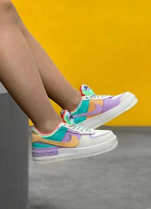 🔥кросівки жіночі nike air force 1 shadow tropical twist21 фото