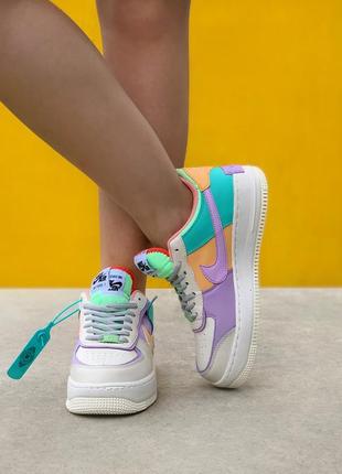 🔥кросівки жіночі nike air force 1 shadow tropical twist24 фото