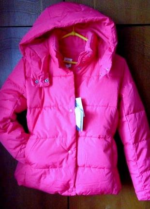 Куртка теплая gap fit  heather puffer  на флисовой подкладке2 фото