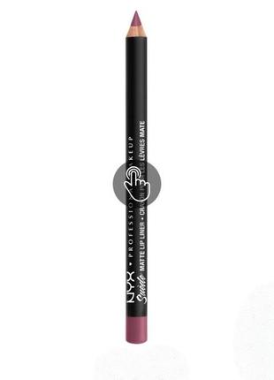 Оригінал матовий олівецьдля губ nyx professional makeup slim lip pencil тон montereal