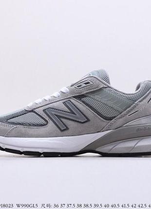 🔥кроссовки женские new balance 990v5 grey2 фото