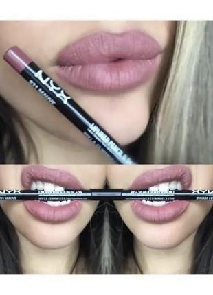 Nyx professional makeup slim lip pencil олівець для губ з ефектом точного нанесення відтінок mauve spl8316 фото