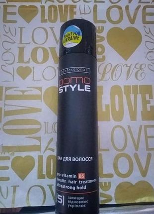 Лак для волосз від domo style 300ml фіксація 5