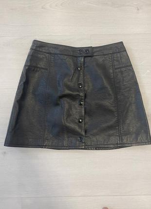 Спідниця з еко шкіри від h&m