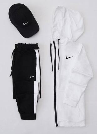 ❗️максимальна знижка ❗️на нереально крутий спортивний костюм nike (зіппер + штани + кепка)1 фото