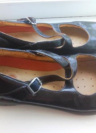 Кожанные, женские туфли clarks structured, 37-38