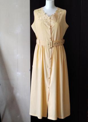 Очень симпатичный винтажный летний платье халат р 50 ц 590 гр🌴🌴🌴