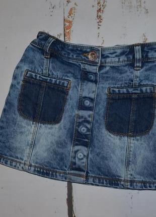 Стильна джинсова спідниця next 6 років
