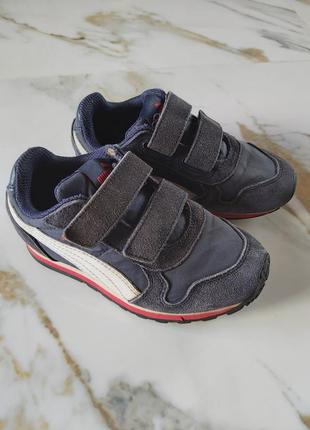 Кроссовки на липучке puma,  мокасины