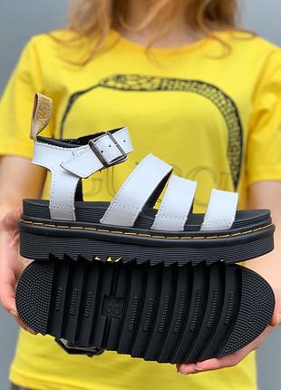🔥сандалии женские dr. martens Logo sandals white3 фото
