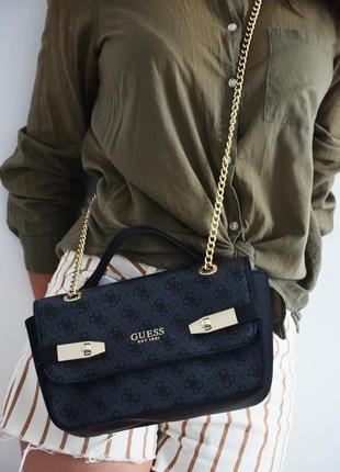 Сумка guess zadie logo + відеоогляд