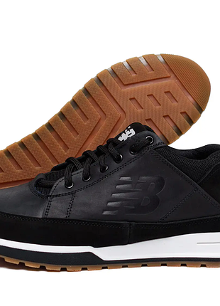 Чоловічі шкіряні кросівки nb clasic black nb 07ч