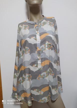 Сорочка блуза жіноча з довгими рукавами next розмір 18/ l-xl