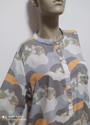 Сорочка блуза жіноча з довгими рукавами next розмір 18/ l-xl3 фото