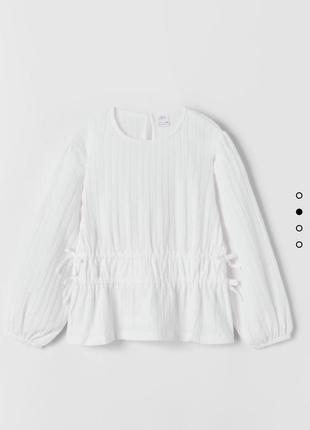 Текстурована блузка zara 8-128 9-134 3