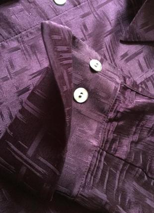 Фіолетова блузка 100% шовк від marks&spencer пог 52 см6 фото