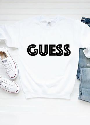 Женский свитшот guess гесс белый жіночій світшот гесс білий8 фото