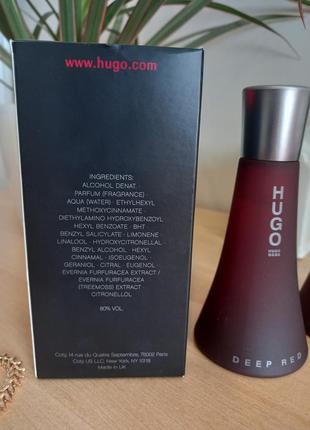 Hugo boss deep red eau de parfum, 50 ml. парфюмерия с европы3 фото