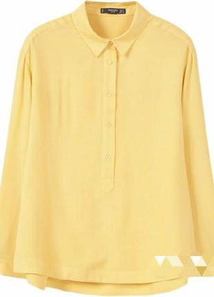 Яскрава сонячна блуза mango,розмір l1 фото