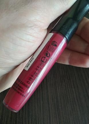 Rimmel stay satin атласна помада блиск (відтінок 800 rad 5,5 мл)5 фото