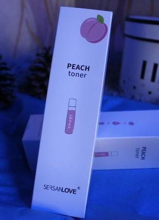 Тонер для обличчя sersanlove peach з екстрактом персика 160 ml.3 фото