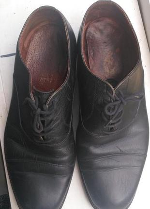 Кожанные мужские туфли из италии, 44р.3 фото