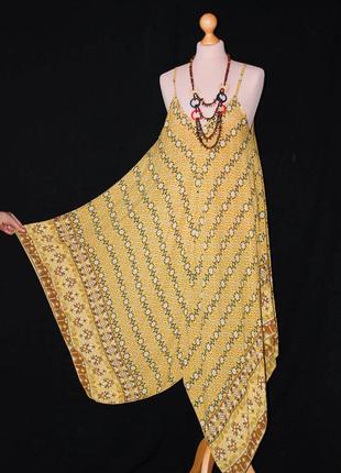 Италия нежный легкий сарафан платье с хвостами легкое