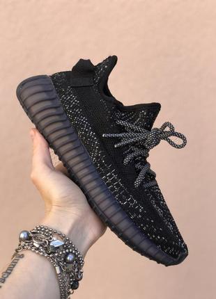 🔥кроссовки женские adidas yeezy boost 350 v2 black3 фото