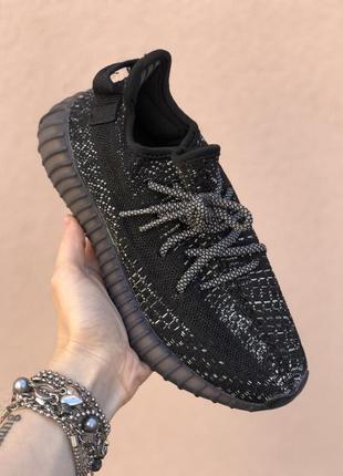 🔥кроссовки женские adidas yeezy boost 350 v2 black5 фото