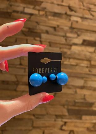 Сережки блакитні пуссети