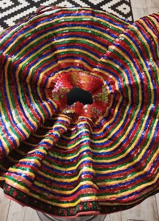Національна українська гуцульська спідничка спідниця вишивка ручна робота вишиванка паєтки