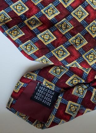 Краватка шовкова вінтажний італія 100 % silk