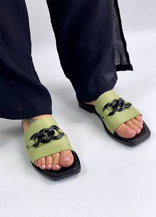 Шльопанці натуральна шкіра