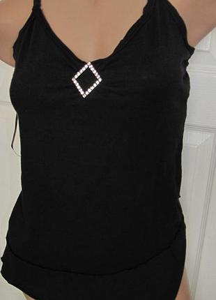 В подарунок майка топ чорна river island (12) нова